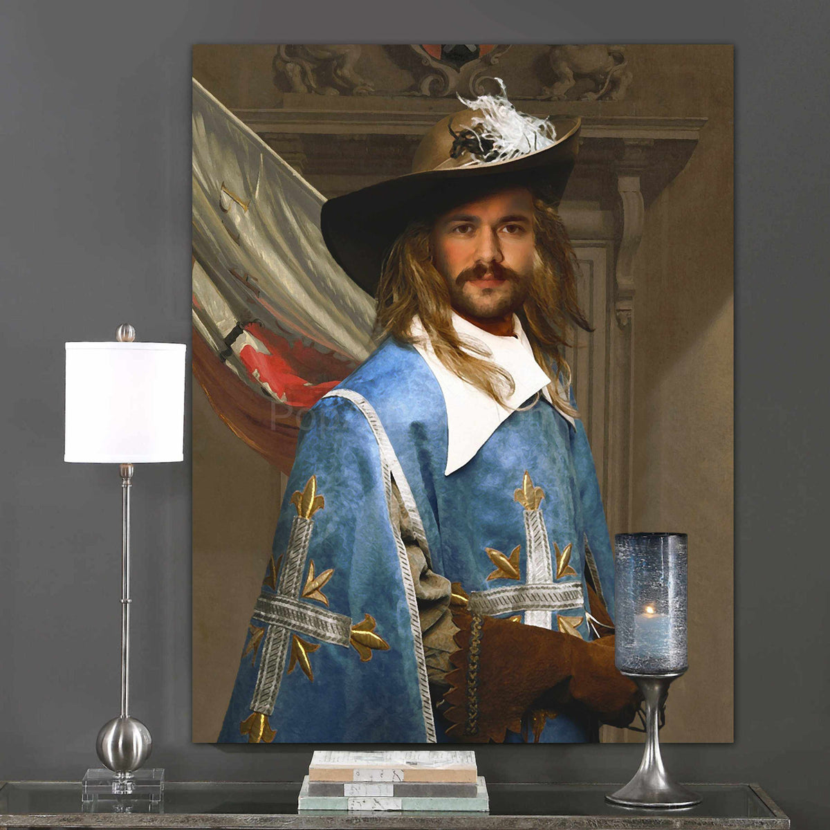 Musketeer male portrait