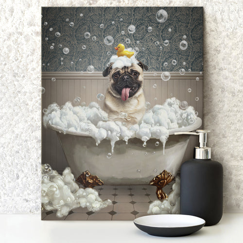 dog bathroom art