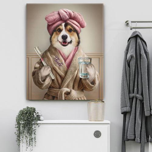 Pet bathroom portraits