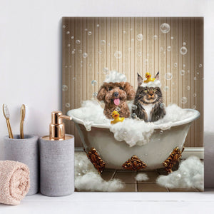 pet bathroom portraits