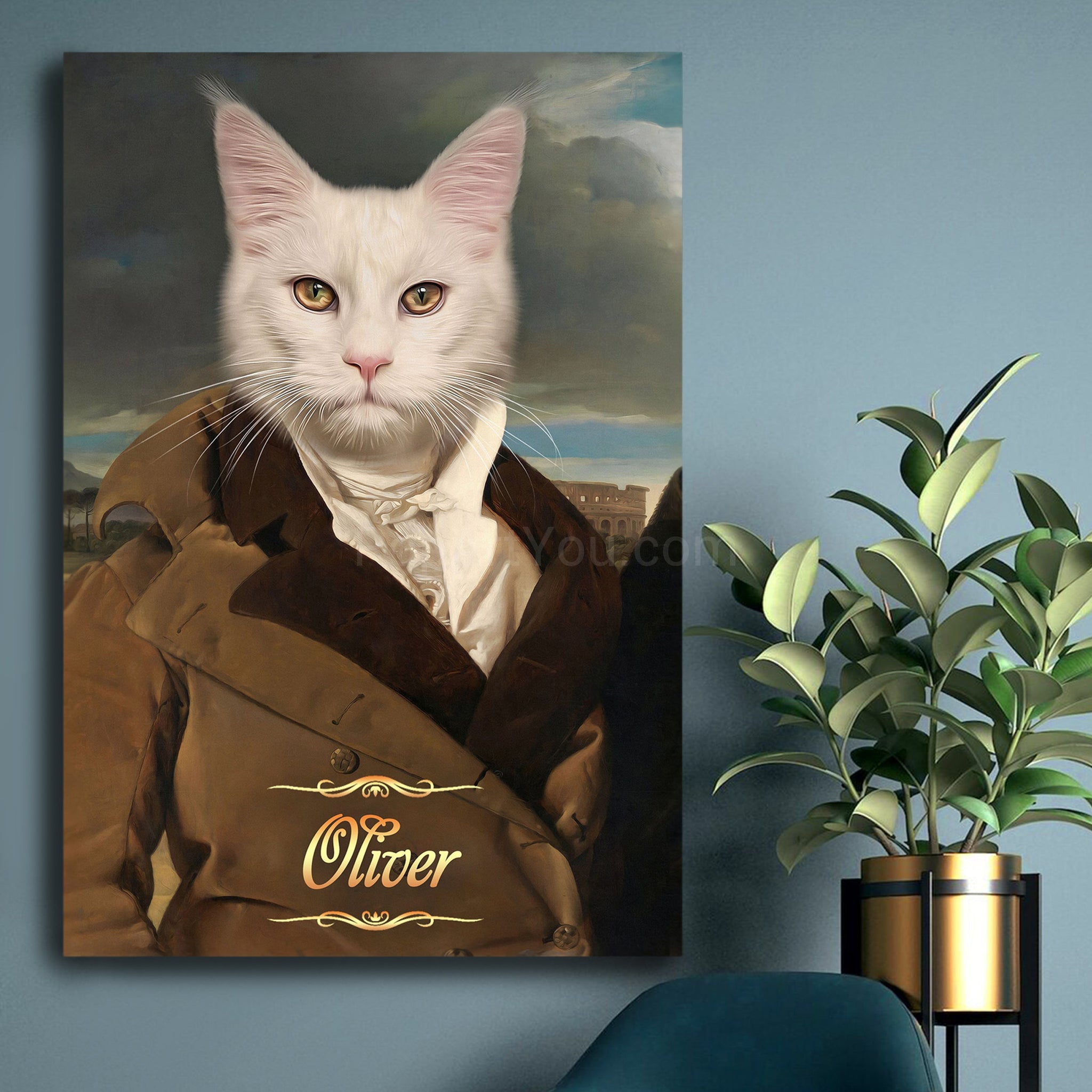 The Gallant Gentleman male cat portrait