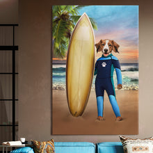 Load image into Gallery viewer, Surfing male pet portrait
