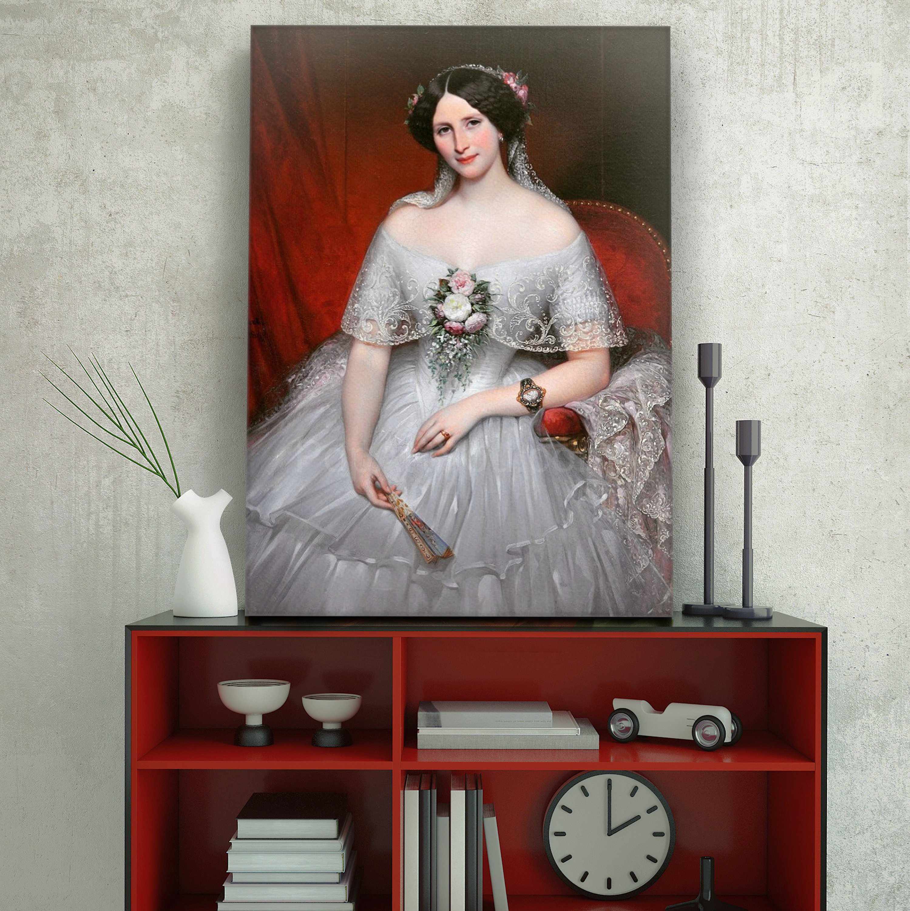 Marie Louise wife of Napoleon Bonaparte personalized female portrait –  PopArtYouShop